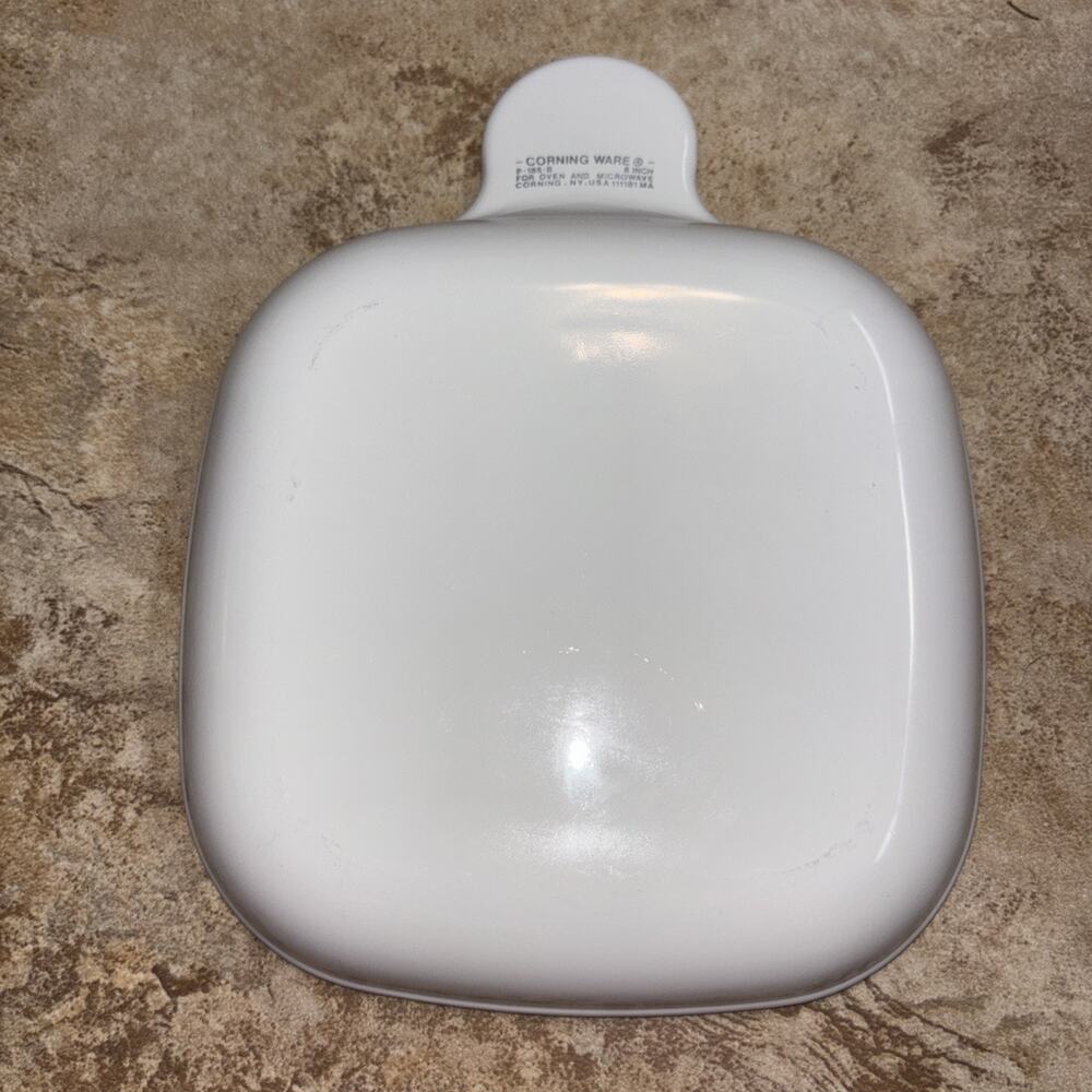 Vintage Corning Ware P-185-B Snack-It Square Grab 6" Snack Plate